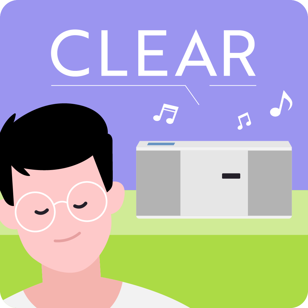 雑音が少なく聞きやすい!