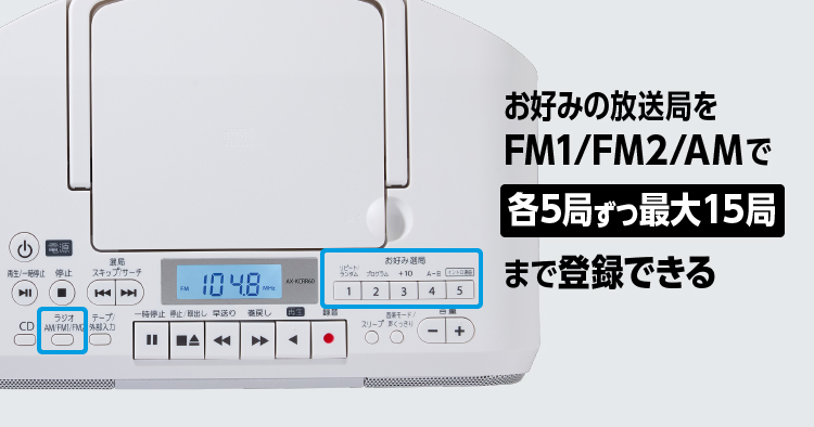 お好み選局ボタン