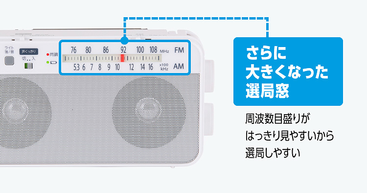さらに大きくなった選局窓